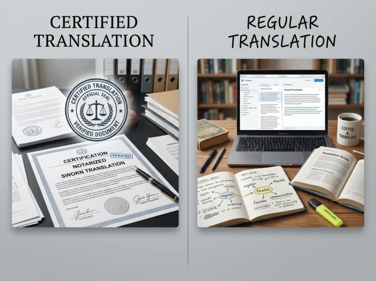 Certified vs. Regular Translation: Which Do You Need?