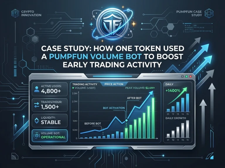 Case Study: How One Token Used a Pumpfun Volume Bot to Boost Early Trading Activity